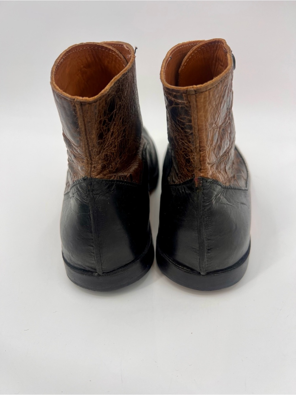 Cydwoq Measure boots Two-Tone Brown and Black Leather 6.5 - Picture 8 of 14